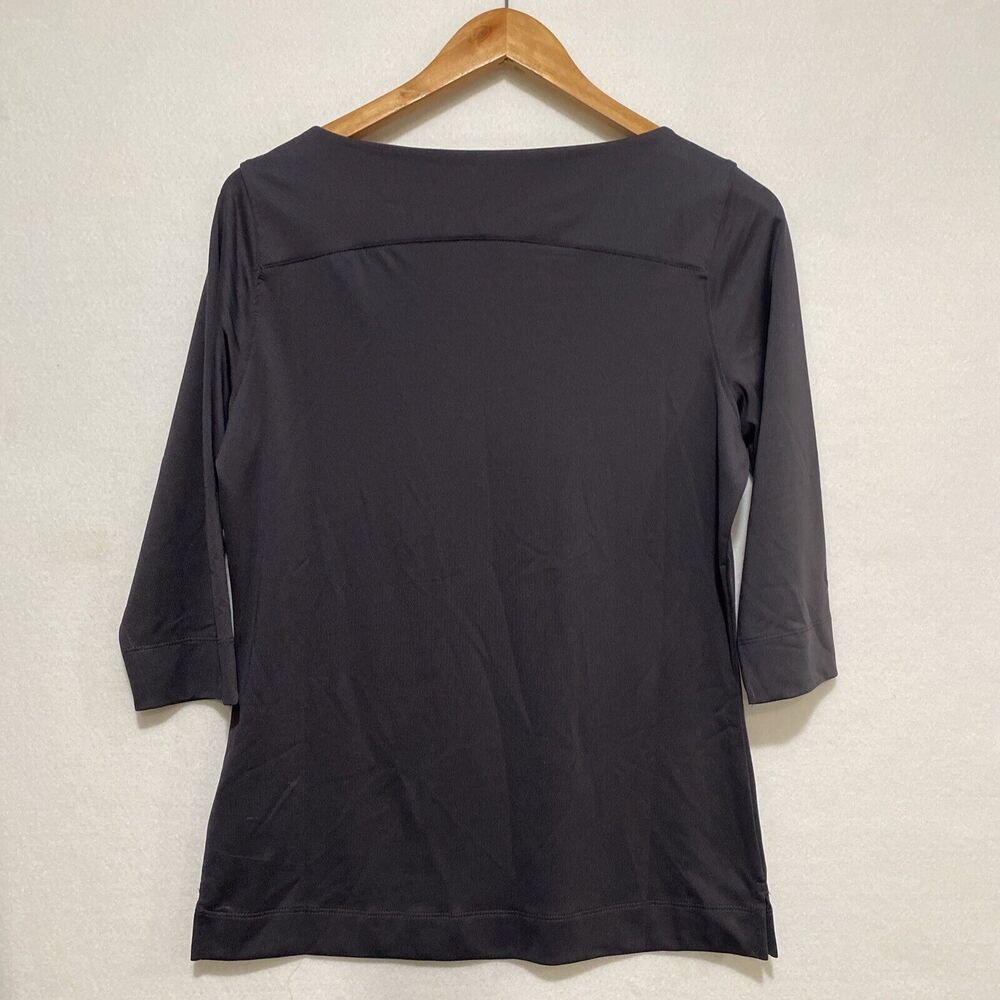 Pebble Beach Performance Women's Small Gray 3/4 Sleeve Boat Neck Golf Shirt - Picture 3 of 8